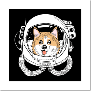 Nasa Space Corgi Posters and Art